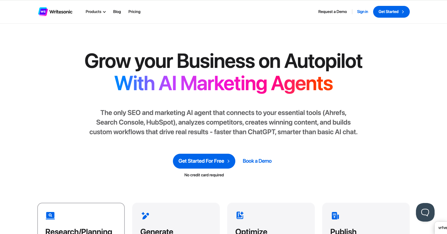 Writesonic Interface