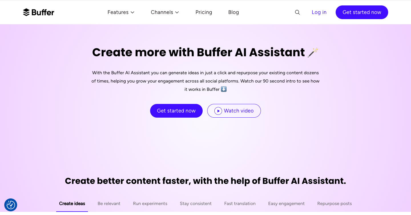 Buffer AI Interface