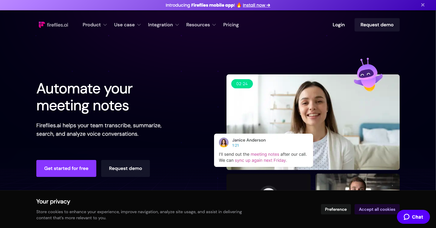 Fireflies AI Interface