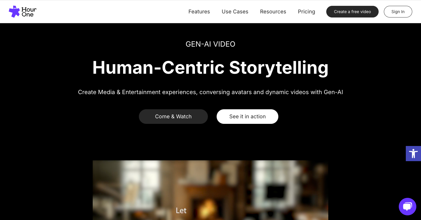 Hour One AI Interface