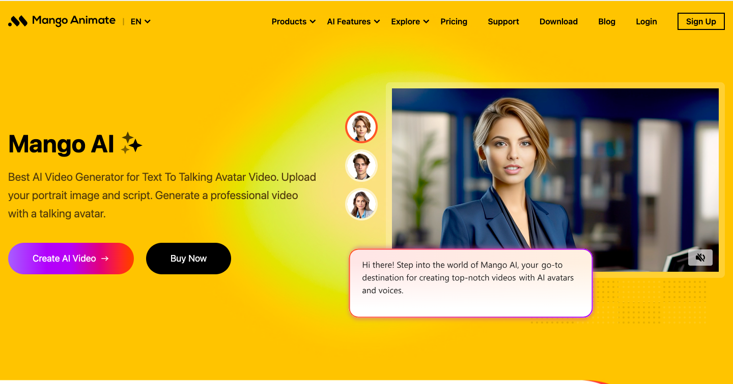 Mango Animate Interface