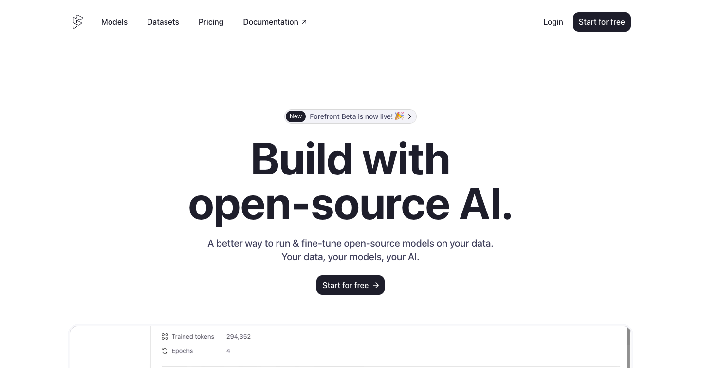Forefront AI Interface