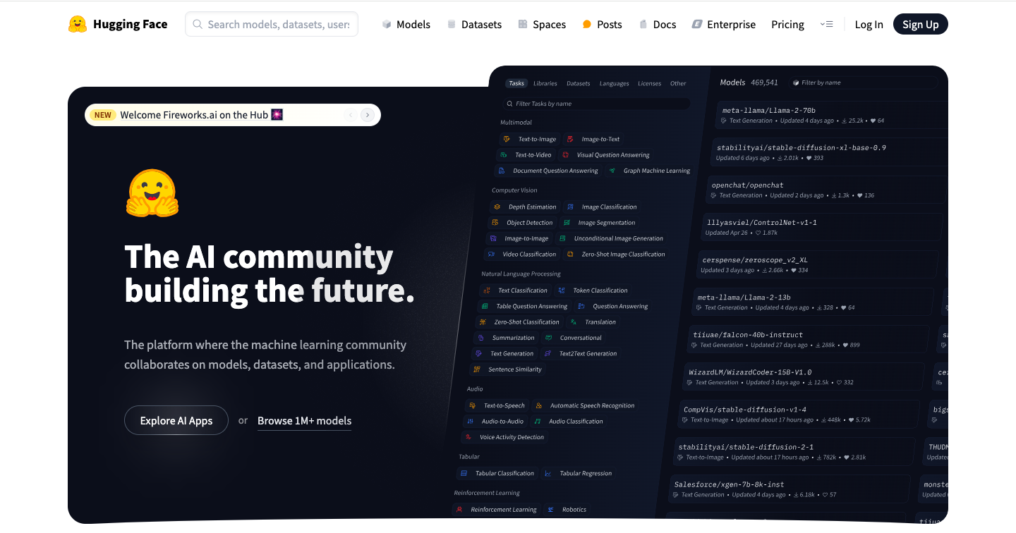 Hugging Face Interface