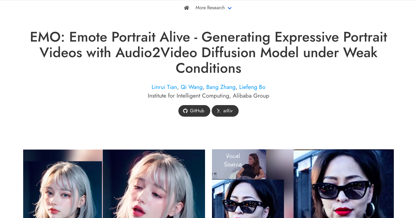 Emote Portrait Alive Interface