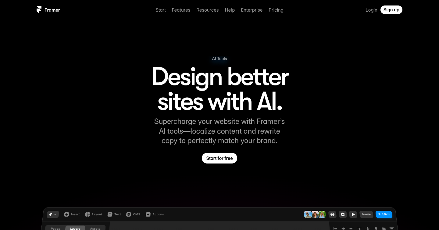 Framer AI Interface